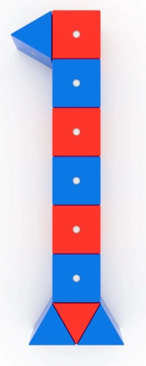 Houten magnetische blokken WABI 120 stuks met beweegbare magneten