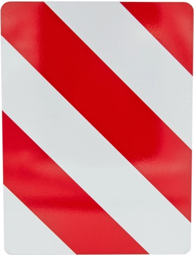 Reflective warning board 30 × 40 cm left aluminum