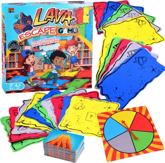 Jeu de société Le sol est de la lave – saute, défie et ne touche pas la lave