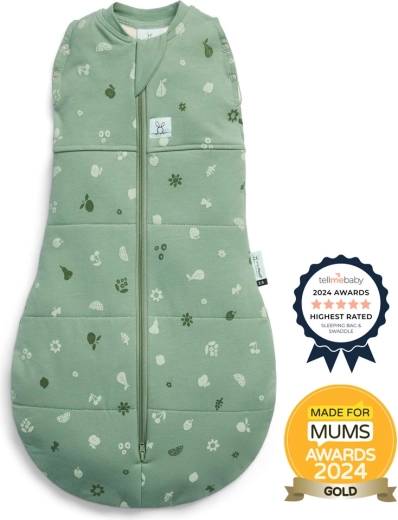 ErgoPouch swaddle and sleeping bag 2-in-1 Cocoon Sweet Orchard 2.5 TOG (0–3 months, 3–6 kg)