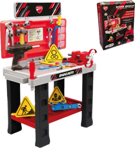 Ducati kids' workbench with tools, 30 pcs