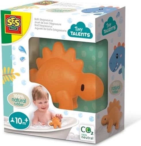 Jouet de bain SES stégosaure en caoutchouc naturel 100 %
