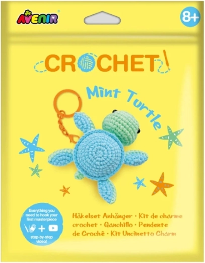 Maak je eigen gehaakte hanger – mintgroene schildpad