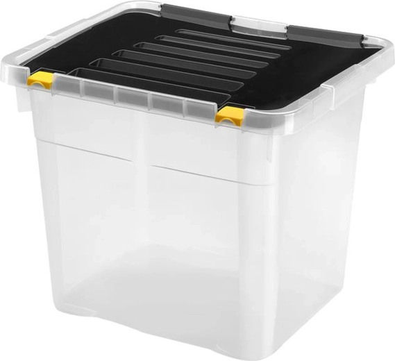 Boîte de rangement en plastique avec couvercle HEIDRUN One 36 l