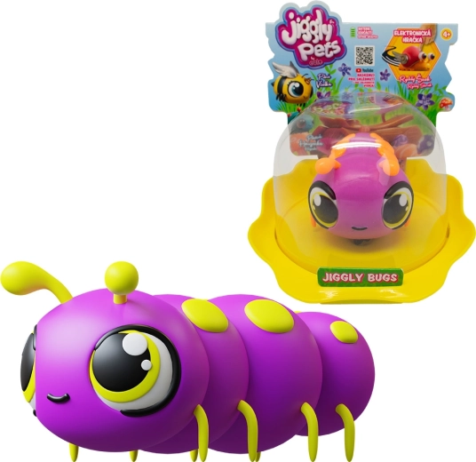 Interactive Caterpillar JIGGLY BUGS Purple