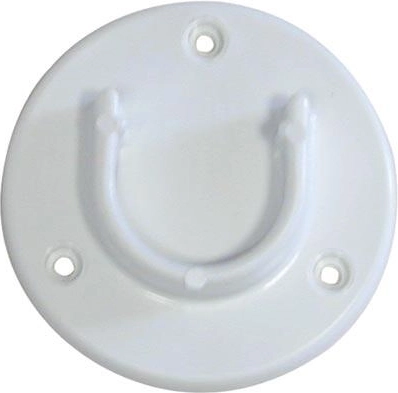 Split cabinet rosette, white, plastic (pack of 50 pcs)