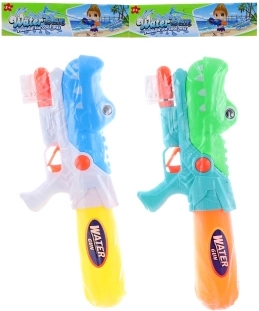 Pistolet à eau à pompe Dino 42 cm – 2 couleurs