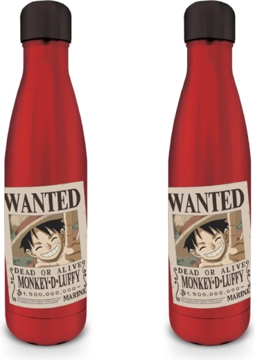 One Piece Edelstahlflasche Wanted Luffy