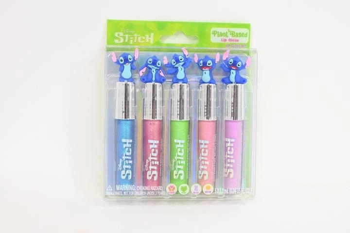 Stitch set of 5 lip balms with topper