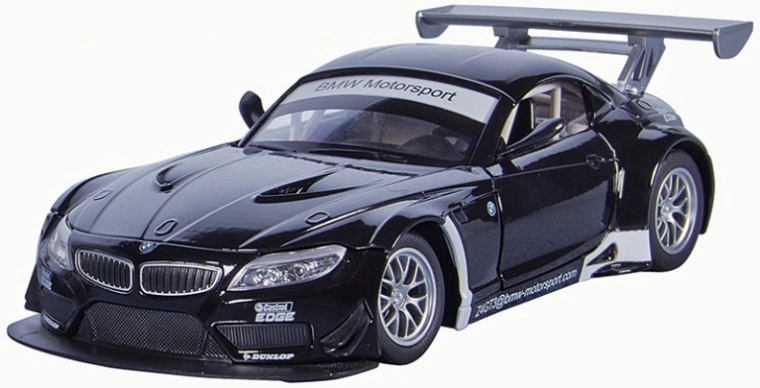 Metalen model BMW Z4 GT3 1:32 met licht en geluid