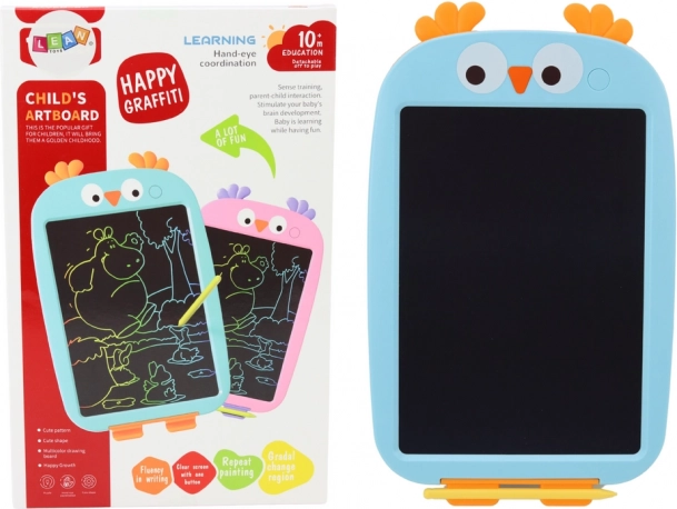 Tekentablet met vogeldesign, blauw