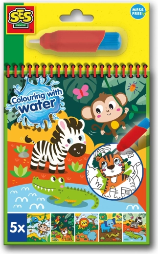 Water Painting – Safari Coloring for Kids