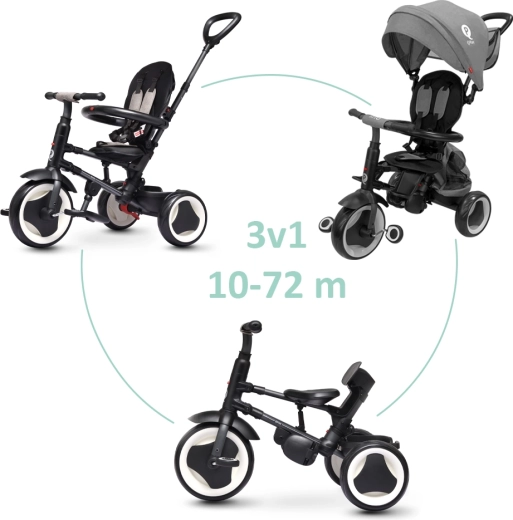 Qplay Rito Eva Plus tricycle, grey