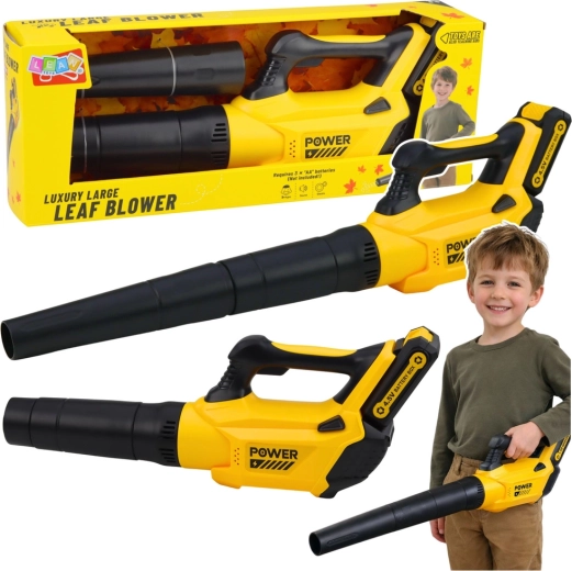 Kids’ Leaf Blower Toy with Sound Effects – Yellow