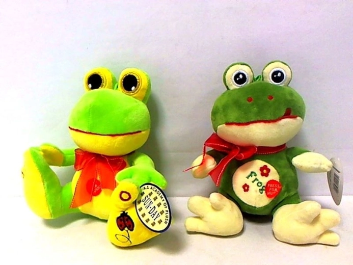 Plüschfrosch mit Sound 20 cm