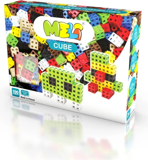 Meli Cube Building Set 100 pcs – creative 3D cubes