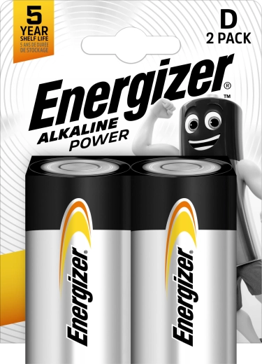 Energizer Alkaline Power D Alkalibatterien, 2 Stk.
