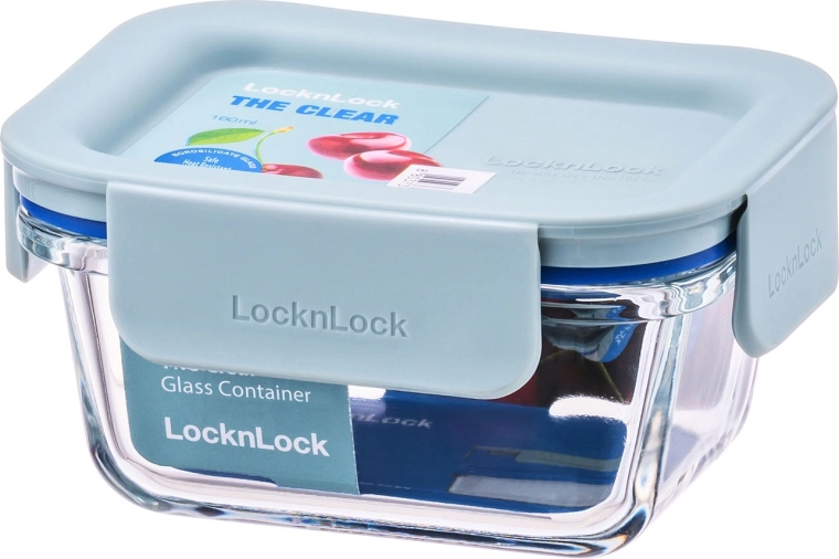 Bocal en verre Clear rectangulaire 160 ml, menthe