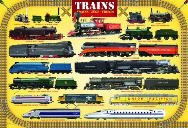 Puzzle Trains 100 pieces EUROGRAPHICS