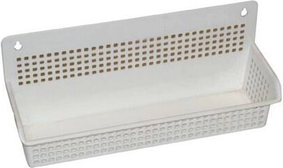 Large hanging plastic basket 30 × 10 × 13 cm, mix of colors