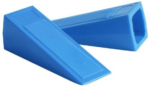 Butée de porte en forme de cale 11 × 3 cm, 2 pcs