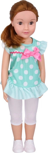 Walking doll with bow 70 cm