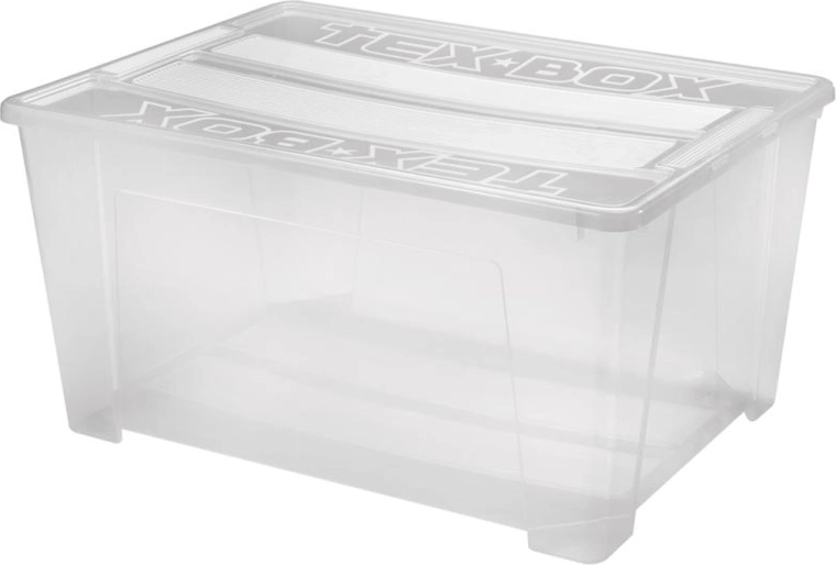 Boîte de rangement en plastique avec couvercle HEIDRUN TexBox 150 l