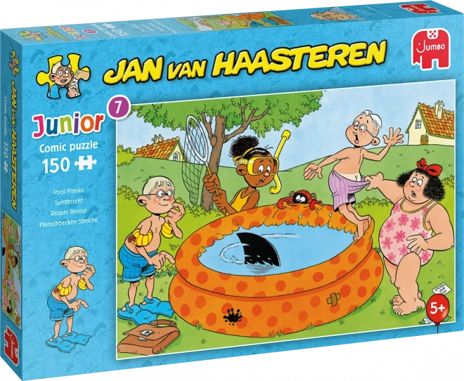 Puzzle JUMBO Jan van Haasteren Junior: Pool Pranks 150 pieces