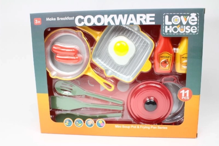 Ensemble de vaisselle de cuisine pour enfants avec accessoires
