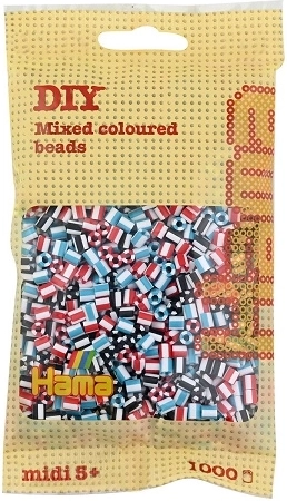 Hama Midi iron-on beads with stripes mix 1000 pcs
