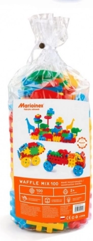 MARIOINEX Waffle Mix Building Set 100 pieces