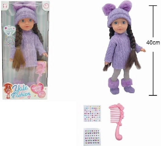 30 cm Doll with Accessories, Drinks and Pees