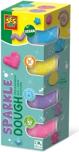 SES glitterklei 4×90 g