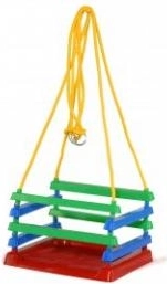 Balançoire en plastique avec barrières de sécurité