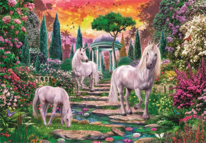 Puzzle 2000 Pieces Unicorns in the Garden CLEMENTONI