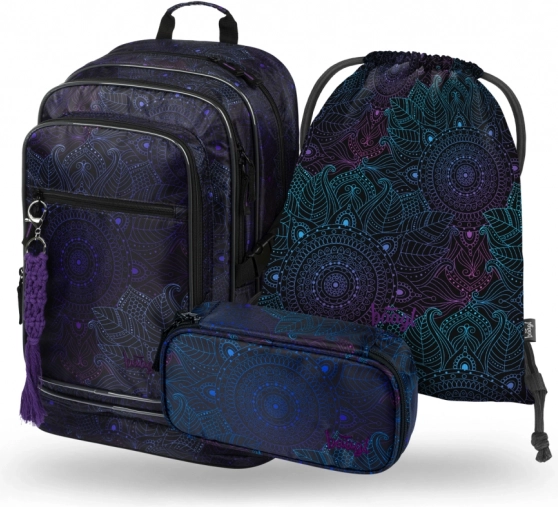 Set schoolbenodigdheden Cubic Zen: Rugzak, Etui en Zak