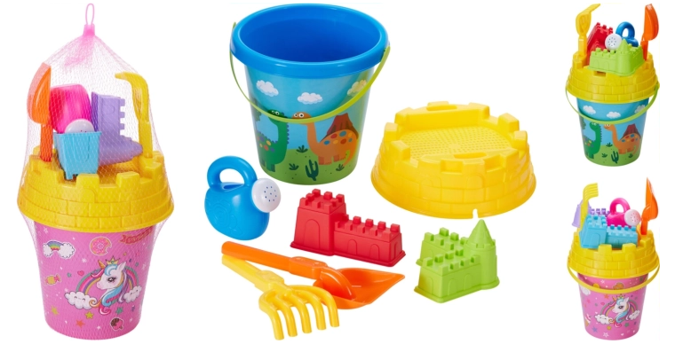 Set van 7 strand-speeltjes
