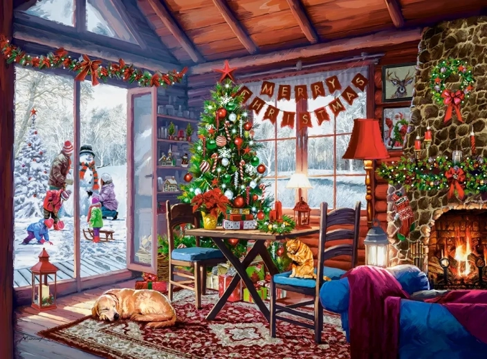 Christmas Cottage Puzzle 2000 pieces CASTORLAND