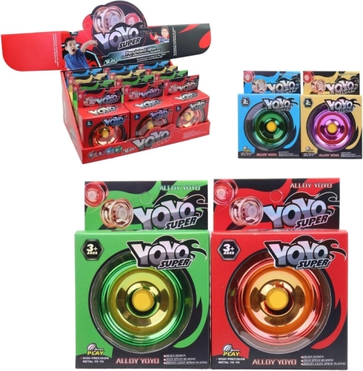 Yo-yo set in display box – 12 pieces, diameter 6 cm