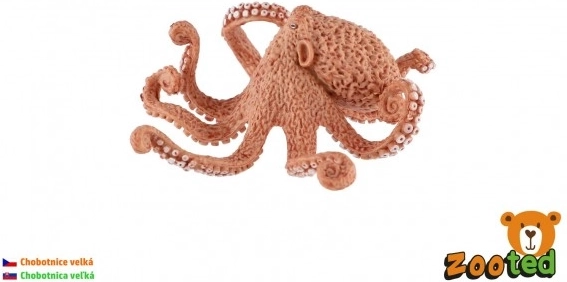 Realistic octopus figurine 11 cm plastic