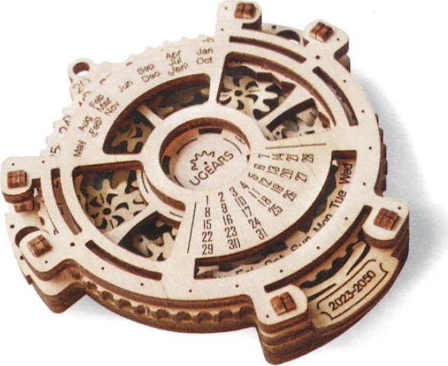 Wooden Mechanical Calendar UGEARS – 3D puzzle