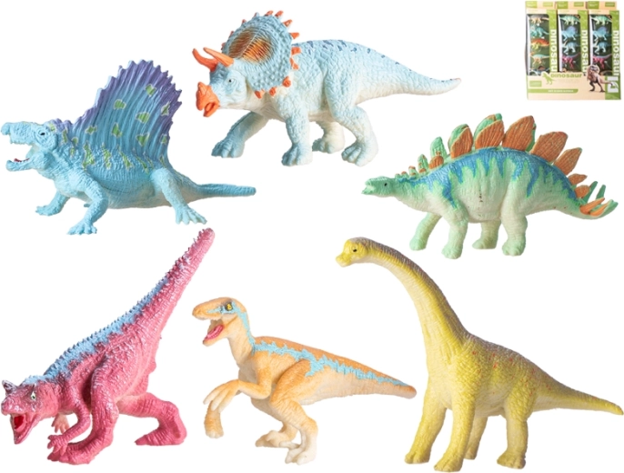Ensemble de 6 dinosaures en plastique (9–12 cm)