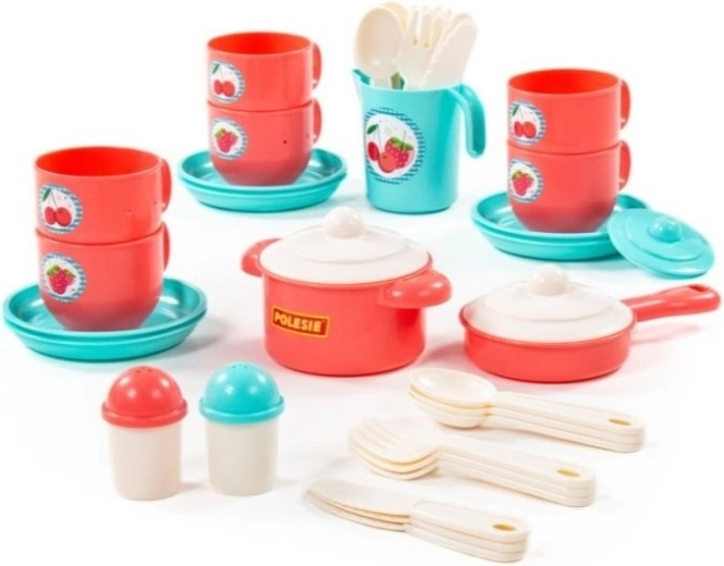 Set de vaisselle pour enfants Gazdinka pour 6 personnes, 38 pièces