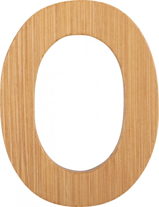 Small Foot bamboo letter O