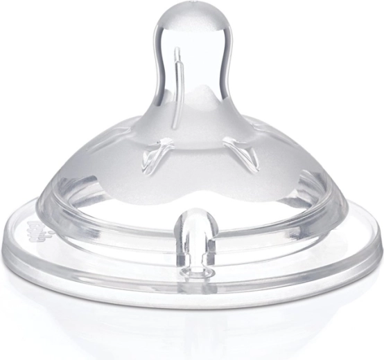 Chicco tétine Natural Feeling, silicone, débit réglable, 4m+, 2 pcs