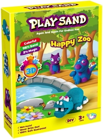 Sensorisch 3D kinetisch zand – diertjes, set voor creatief spelen