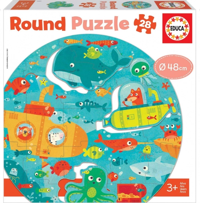 Educa round puzzle Depths of the Sea 28 pieces