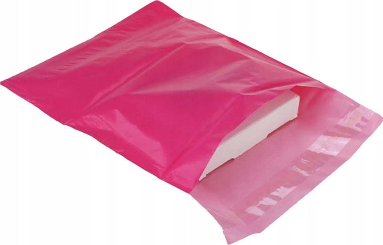Polyethylene mailing bags pink fuchsia 500 × 600 mm, 50 pcs