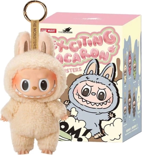 Labubu The Monsters Exciting Macaron porte-clés en vinyle – blind box, assortiment