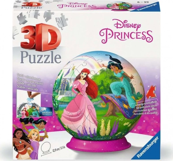 RAVENSBURGER Puzzleball 3D Disney princesses 73 pièces